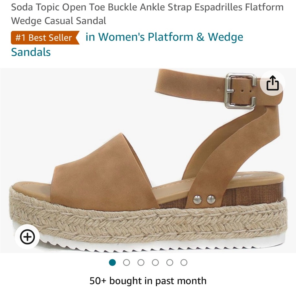 Soda Tan Platform Wedge